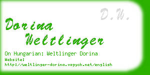 dorina weltlinger business card